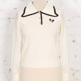 Bluză din tricot Izel ivory