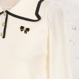 Bluză din tricot Izel ivory