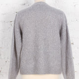 Cardigan cu mohair și lână Fable gri