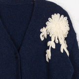 Cardigan cu lână Mathia bleumarin