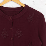 Cardigan tricotat June bordo