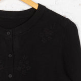 Cardigan tricotat June negru