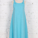 Sarafan midi Color Bloom din in bleu