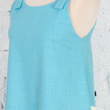 Sarafan midi Color Bloom din in bleu