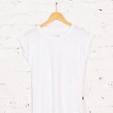 Tricou pictat "Nuages de joie" alb