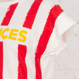 Tricou Journey cu dungi și text