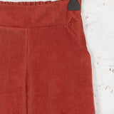 Pantaloni Betsy din reiat caramiziu