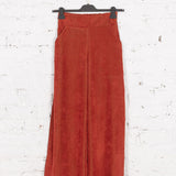 Pantaloni Betsy din reiat caramiziu