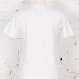 Tricou pictat Floarea Soarelui alb