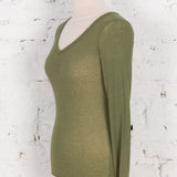 Bluză cu anchior Serena cu cașmir kaki