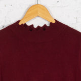 Bluză din tricot Ellen bordo