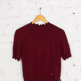 Bluză din tricot Ellen bordo