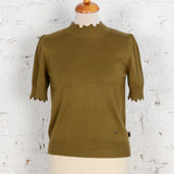 Bluză din tricot Ellen olive