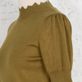 Bluză din tricot Ellen olive