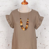 Bluză din vâscoză Aruna bej