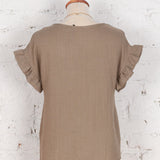 Bluză din vâscoză Aruna bej