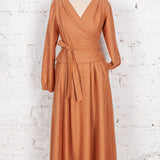 Bluză petrecută Faith din lână somon