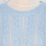 Bluză cu model tricotat Ivet bleu