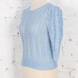 Bluză cu model tricotat Ivet bleu