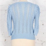 Bluză cu model tricotat Ivet bleu