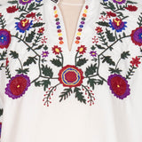 Bluză tip ie Mara cu broderie florală