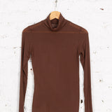 Bluză maletă cu cașmir Serena maro