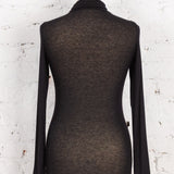 Bluză maletă cu cașmir Serena neagră