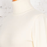 Bluză maletă din tricot Abbie ivory