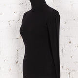 Bluză maletă din tricot Abbie neagră