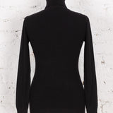 Bluză maletă din tricot Abbie neagră