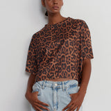 Wild Side blouse with animal print