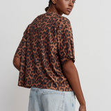 Wild Side blouse with animal print