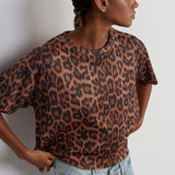 Wild Side blouse with animal print