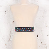 Brâu din bumbac Folk Mood cu motive florale