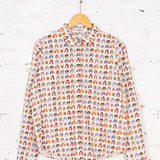 Cămașă Petra crem cu imprimeu