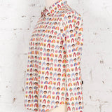 Cămașă Petra crem cu imprimeu