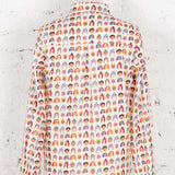 Cămașă Petra crem cu imprimeu