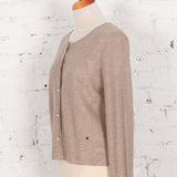 Cardigan din tricot cu model Nayra bej