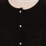 Cardigan din tricot cu model Nayra negru