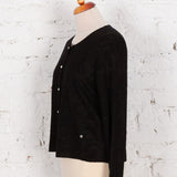 Cardigan din tricot cu model Nayra negru