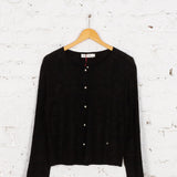 Cardigan din tricot cu model Nayra negru