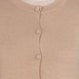 Cardigan din tricot cu peplum Pascal bej