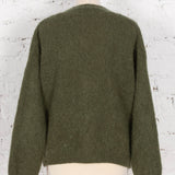 Cardigan cu mohair și lână Fable kaki