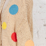 Cardigan oversized Garbo bej