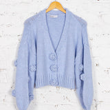 Cardigan tricotat Fay bleu