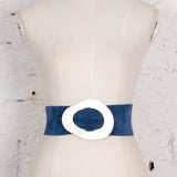 Infinity Chic black leather belt