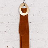 Infinity Chic camel leather belt