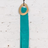 Infinity Chic turquoise leather belt