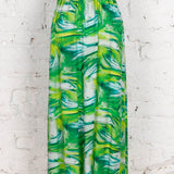 Fustă Allure lungă din vâscoza cu imprimeu verde