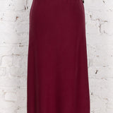 Fustă midi pe bie Maribel bordo